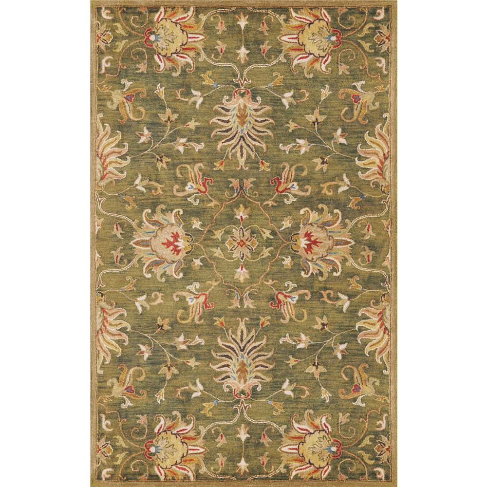 KAS 6010 Syriana 2 Ft. 3 In. X 7 Ft. 6 In. Runner Rug in Emerald Green